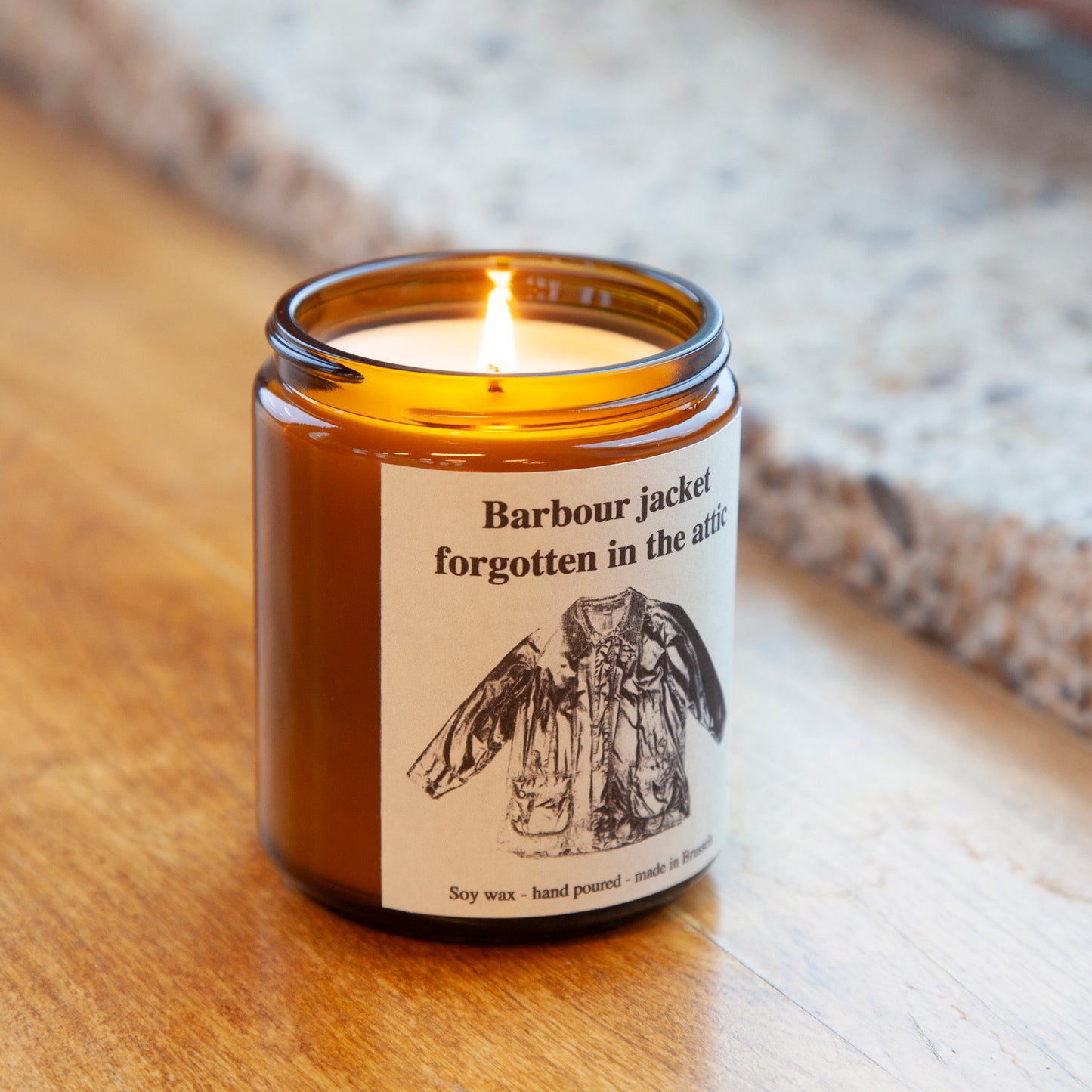 Candle #001 - Barbour jacket forgotten in the attic