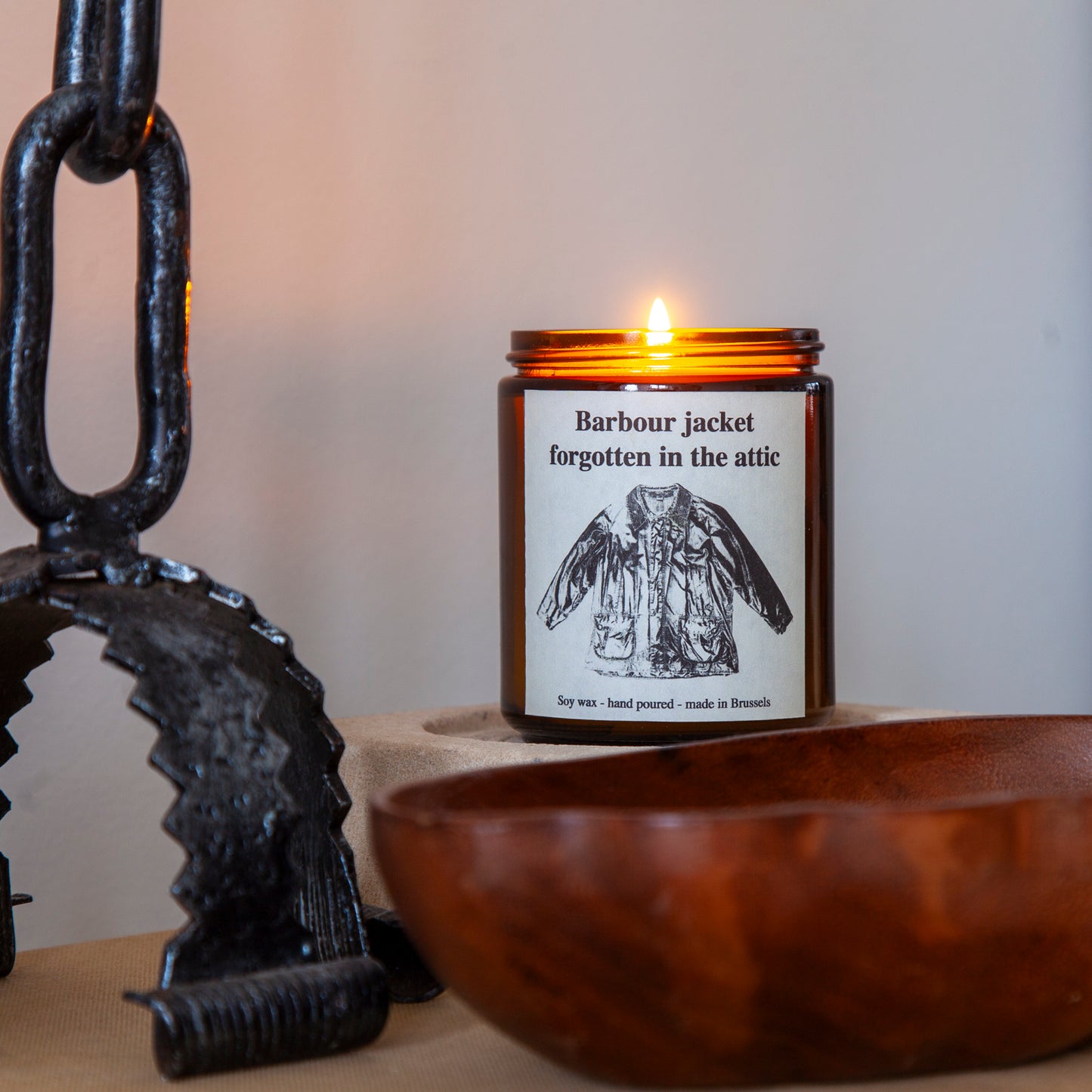 Candle #001 - Barbour jacket forgotten in the attic