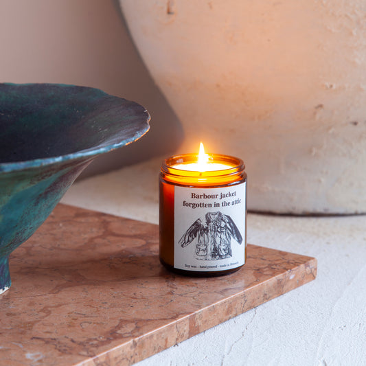 Candle #001 - Barbour jacket forgotten in the attic